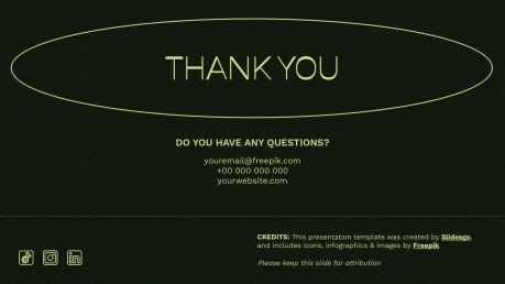 Plantilla de presentación Hojas verdes vibrantes