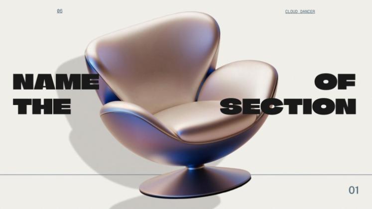 Farbe des Jahres Präsentationsvorlage