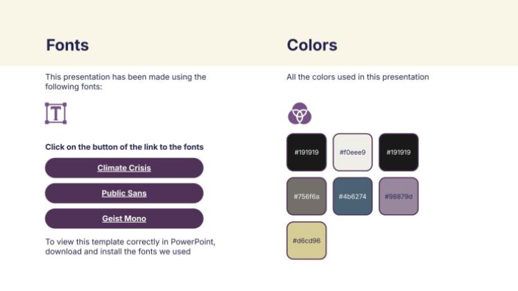 Farbe des Jahres Präsentationsvorlage
