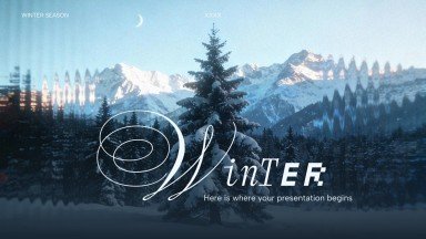 Plantilla de presentación Invierno