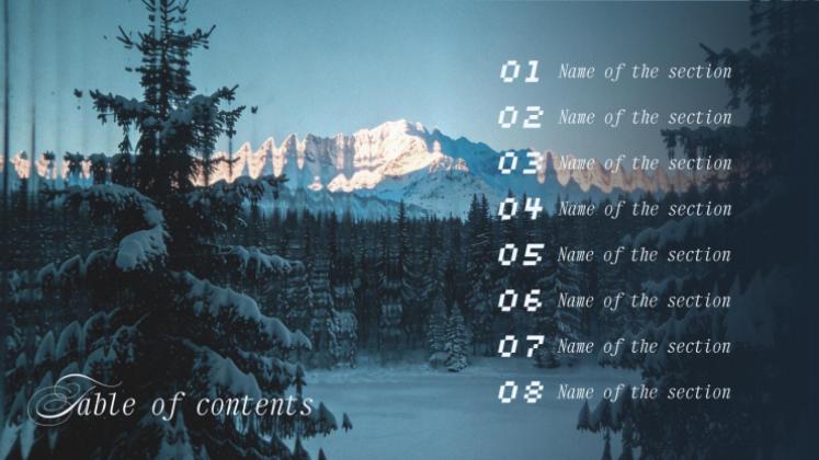 Plantilla de presentación Invierno