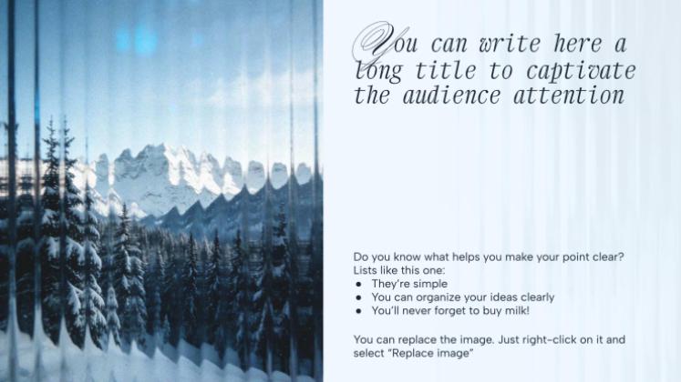 Plantilla de presentación Invierno