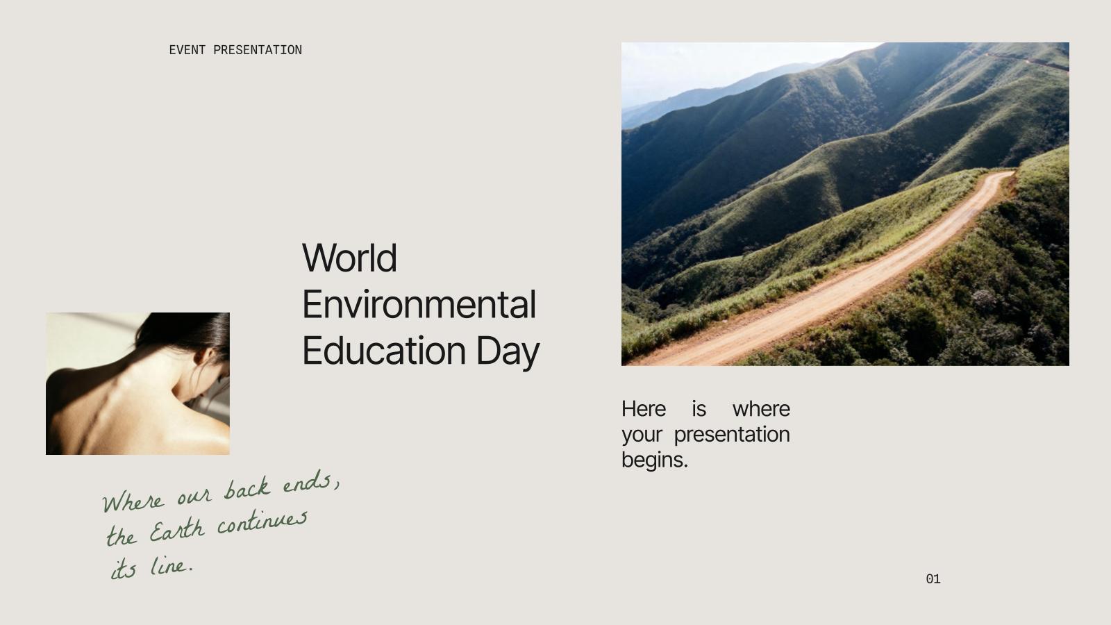 World Environmental Education Day presentation template 