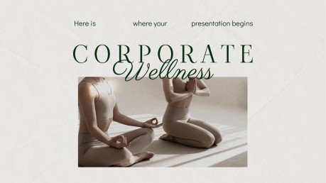 Plantilla de presentación Bienestar corporativo