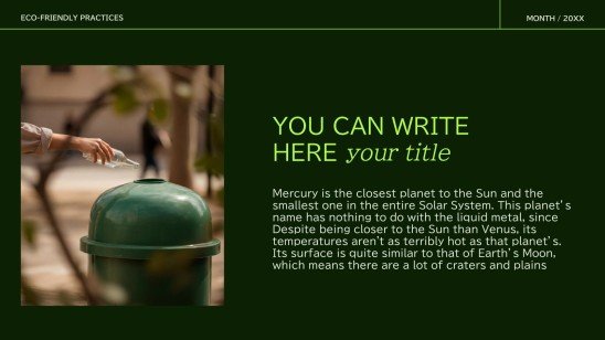 Plantilla de presentación Prácticas ecológicas