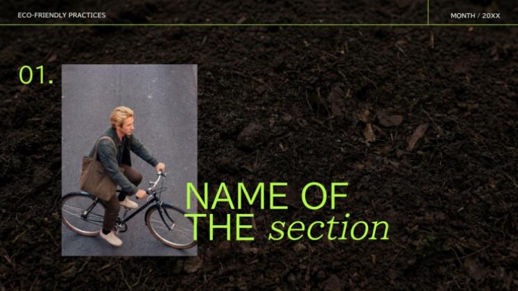 Plantilla de presentación Prácticas ecológicas