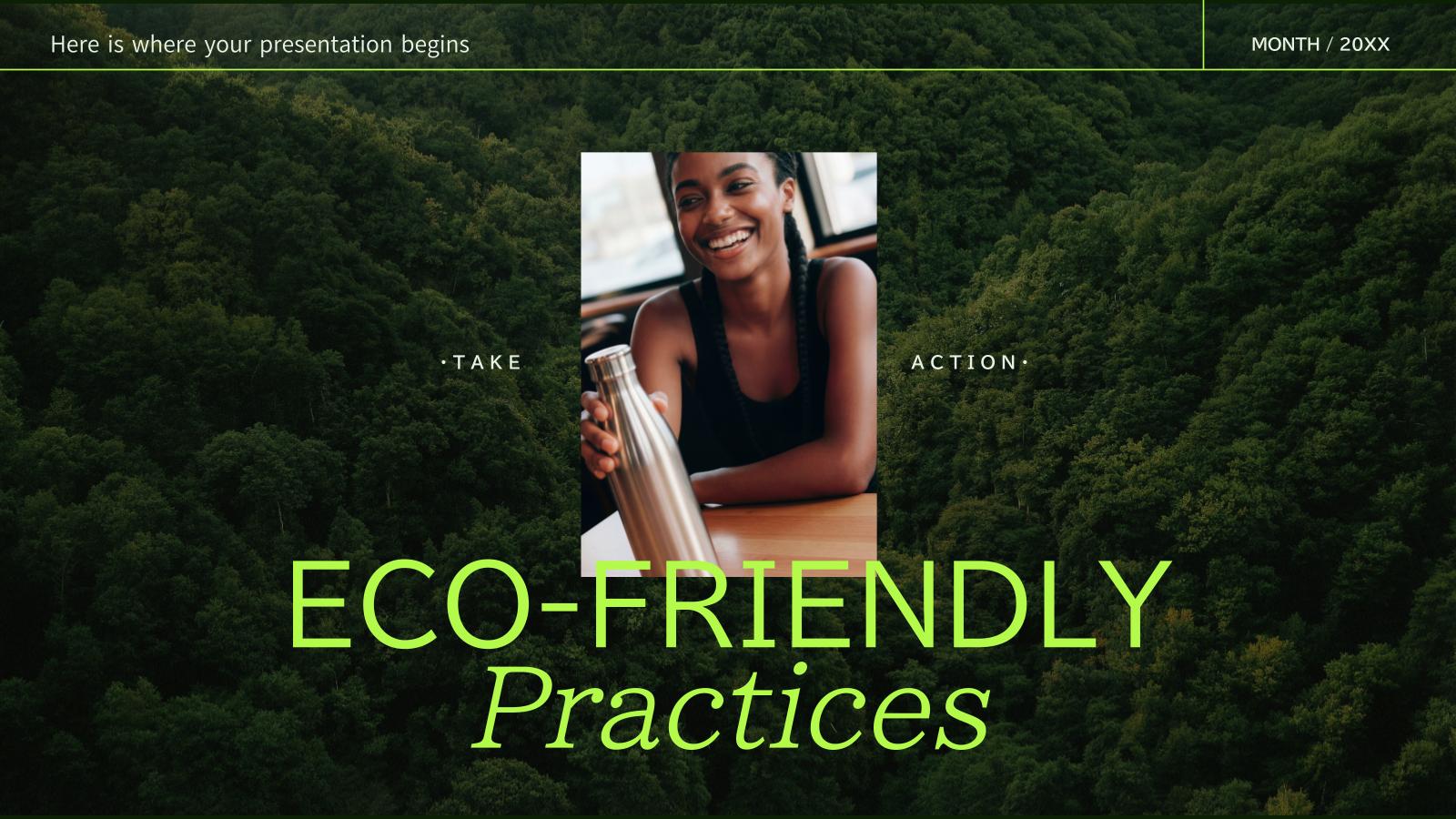 Plantilla de presentación Prácticas ecológicas