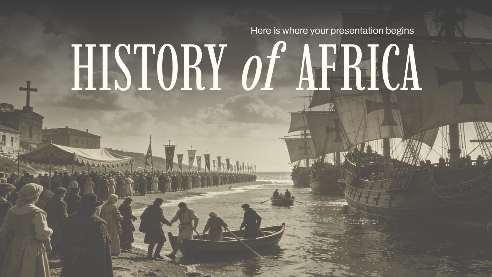 History of Africa presentation template 