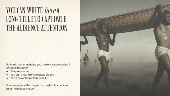 Plantilla de presentación Historia de África