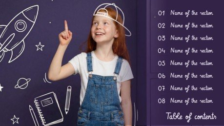 First Day of School presentation template 