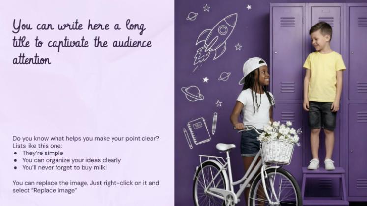 First Day of School presentation template 