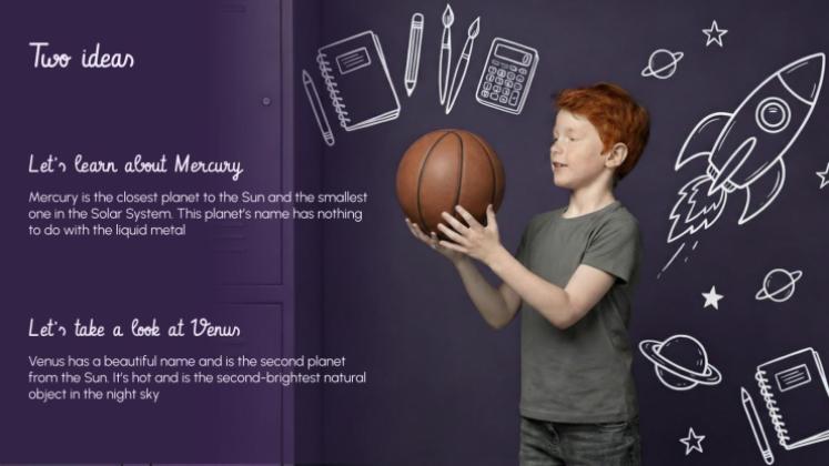 First Day of School presentation template 