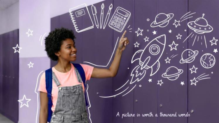 First Day of School presentation template 