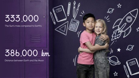 First Day of School presentation template 