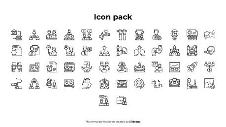 Plantilla de presentación Infografías de la agenda