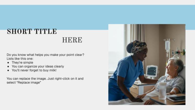 간호 관리 프레젠테이션 템플릿