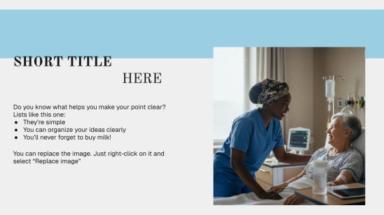 간호 관리 프레젠테이션 템플릿