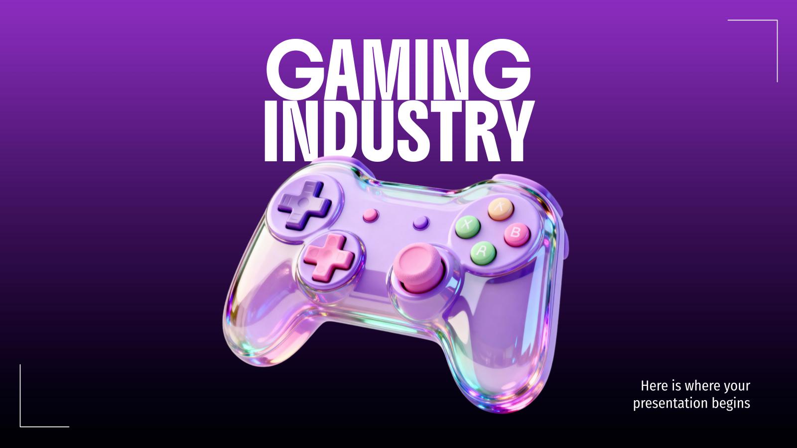 Spieleindustrie Präsentationsvorlage