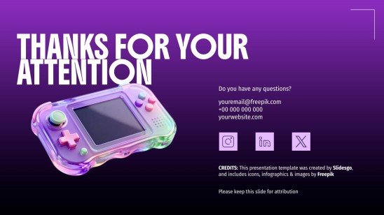 Gaming Industry presentation template 