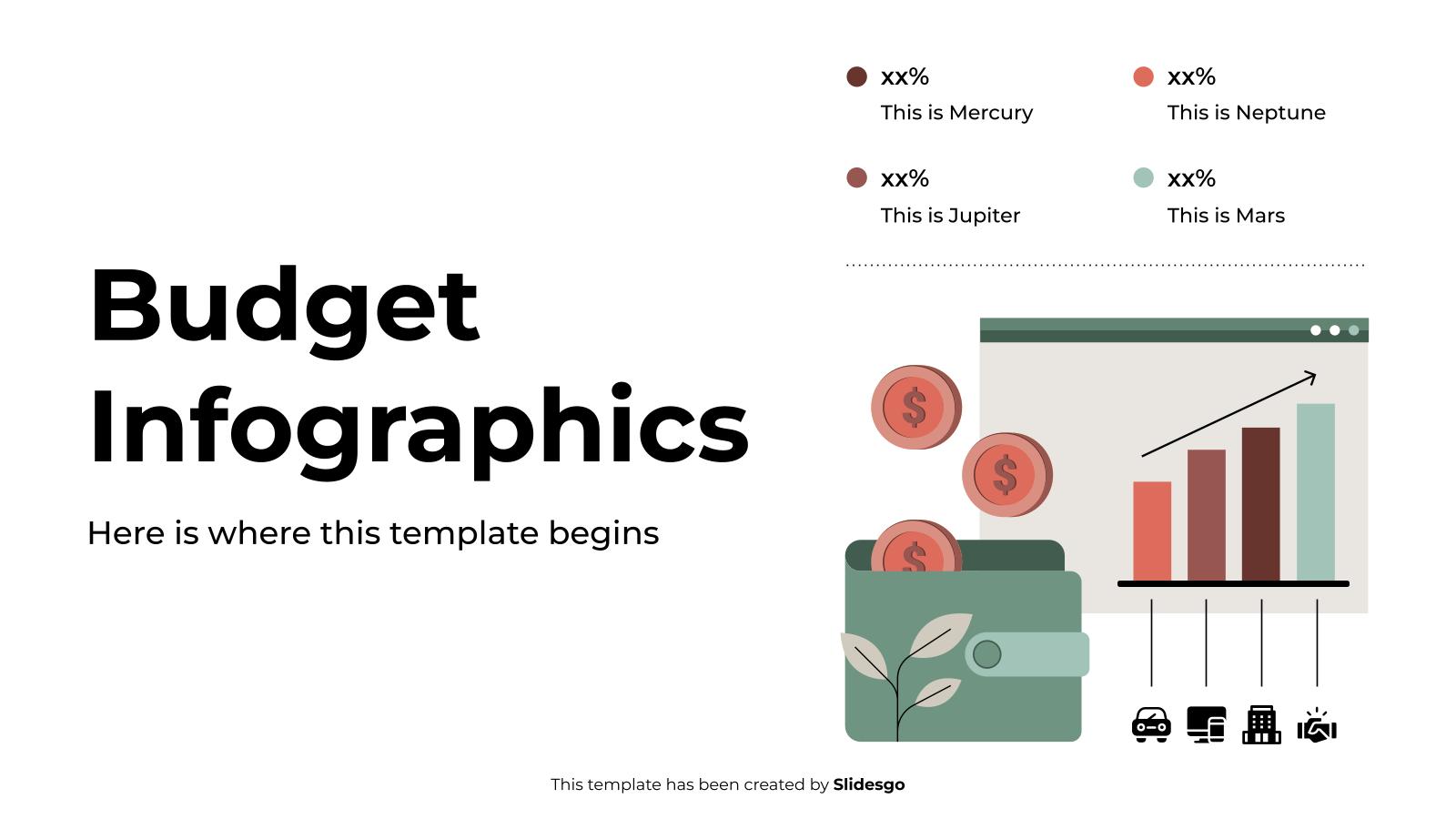Budget Infographics presentation template 