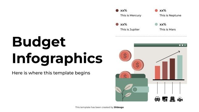 Budget Infographics presentation template 