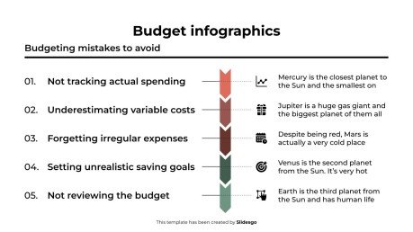 Budget Infographics presentation template 