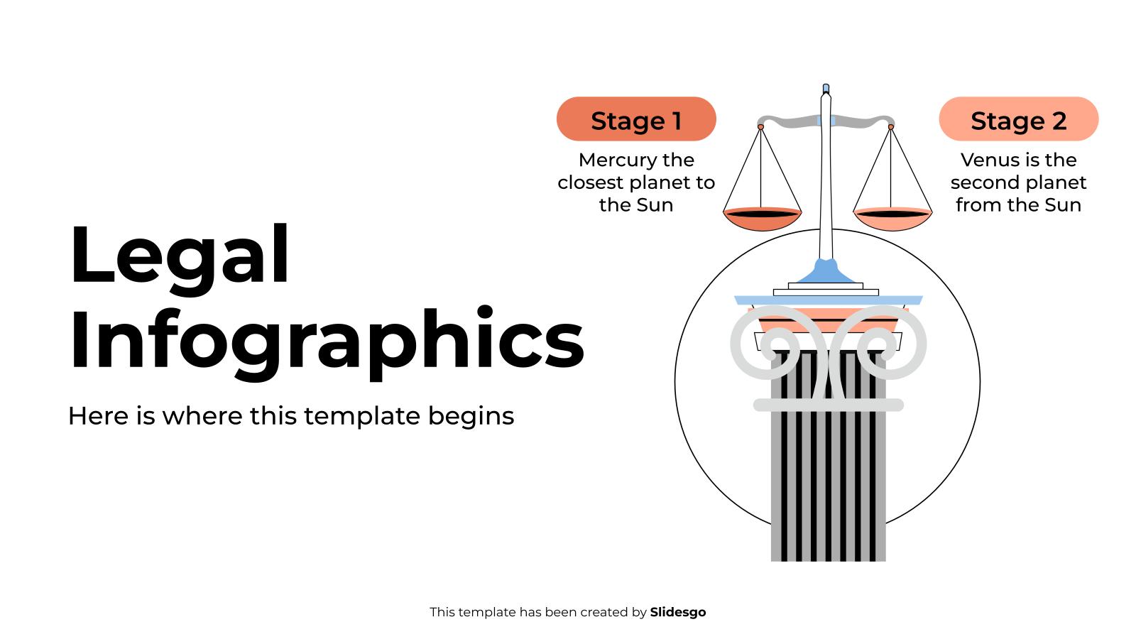 Legal Infographics presentation template 