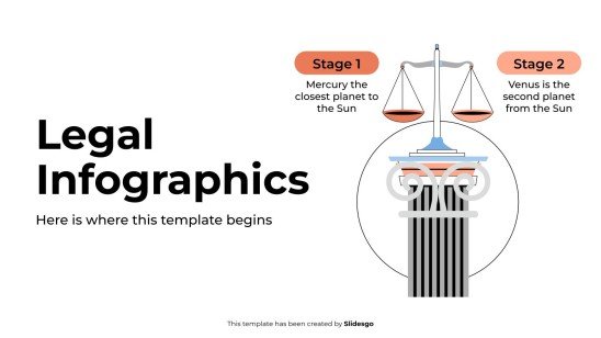 Legal Infographics presentation template 