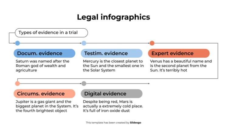 Legal Infographics presentation template 