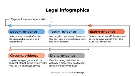 Legal Infographics presentation template 
