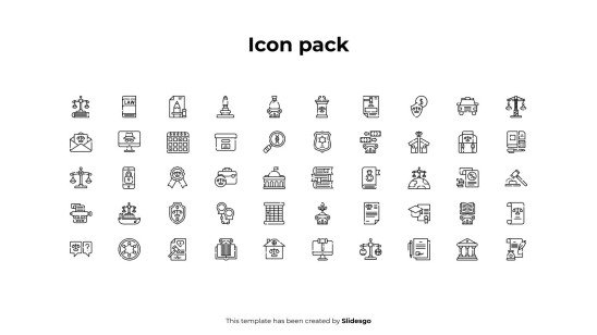 Legal Infographics presentation template 