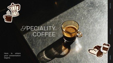 Specialty Coffee presentation template 