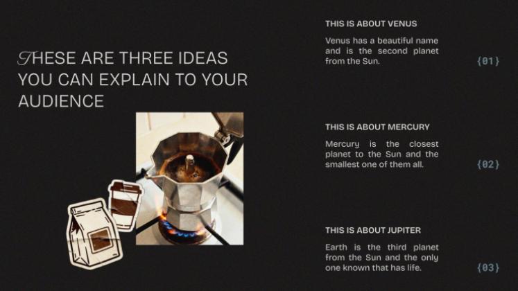 Specialty Coffee presentation template 