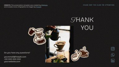 Specialty Coffee presentation template 