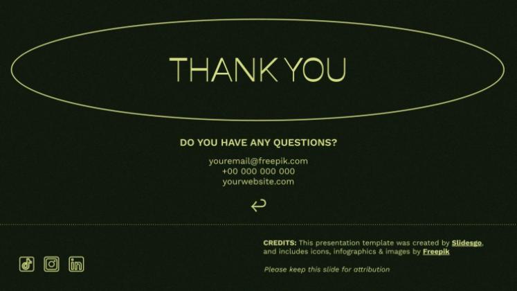 Plantilla de presentación Hojas verdes vibrantes