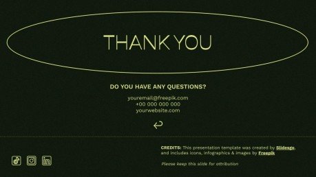 Plantilla de presentación Hojas verdes vibrantes