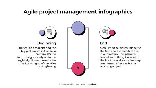 Plantilla de presentación Infografías de gestión de proyectos ágiles