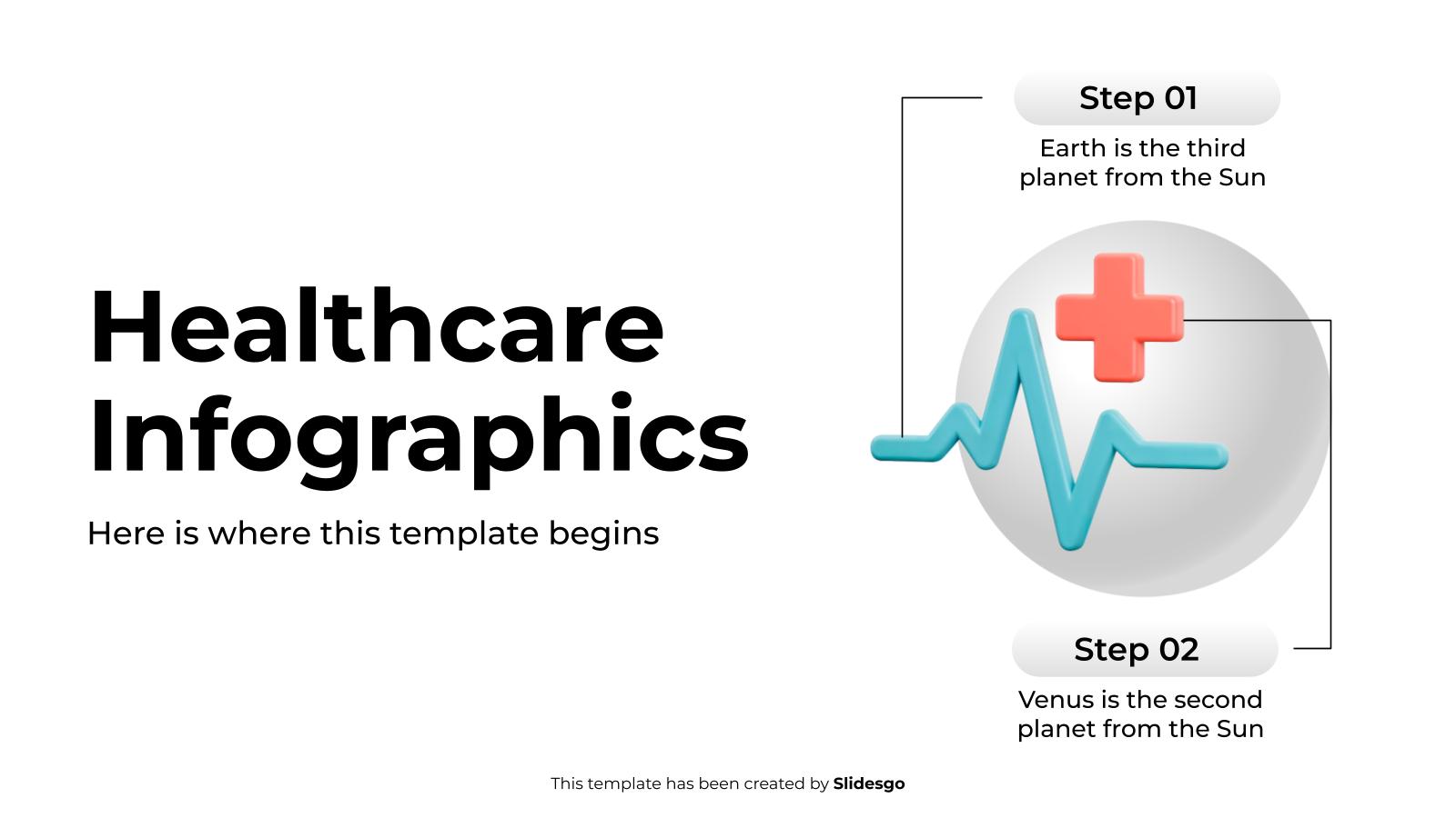 Healthcare Infographics presentation template 