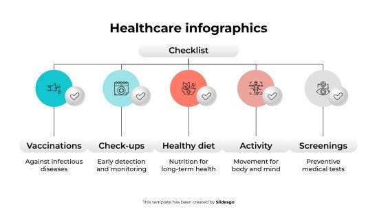 의료 관련 인포그래픽 프레젠테이션 템플릿