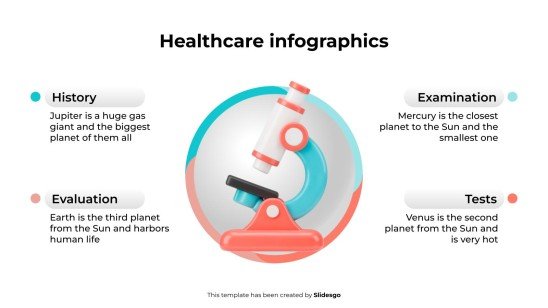 의료 관련 인포그래픽 프레젠테이션 템플릿