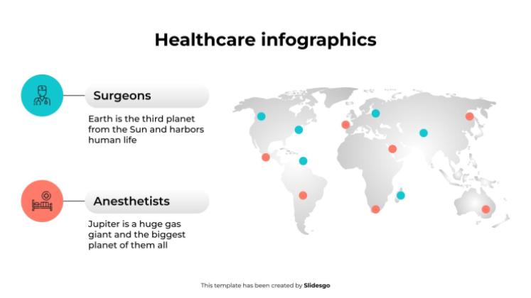 의료 관련 인포그래픽 프레젠테이션 템플릿