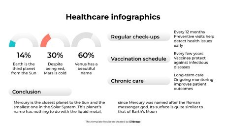 의료 관련 인포그래픽 프레젠테이션 템플릿