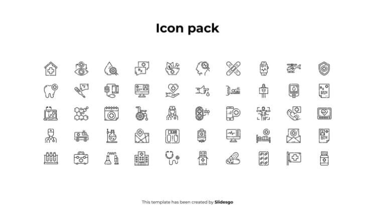의료 관련 인포그래픽 프레젠테이션 템플릿