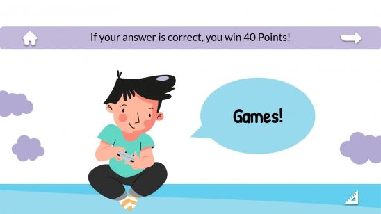 Plantilla de presentación Juego para fin de curso