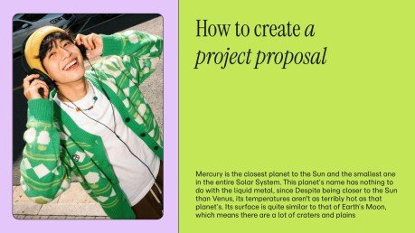 Plantilla de presentación Emprendimiento creativo