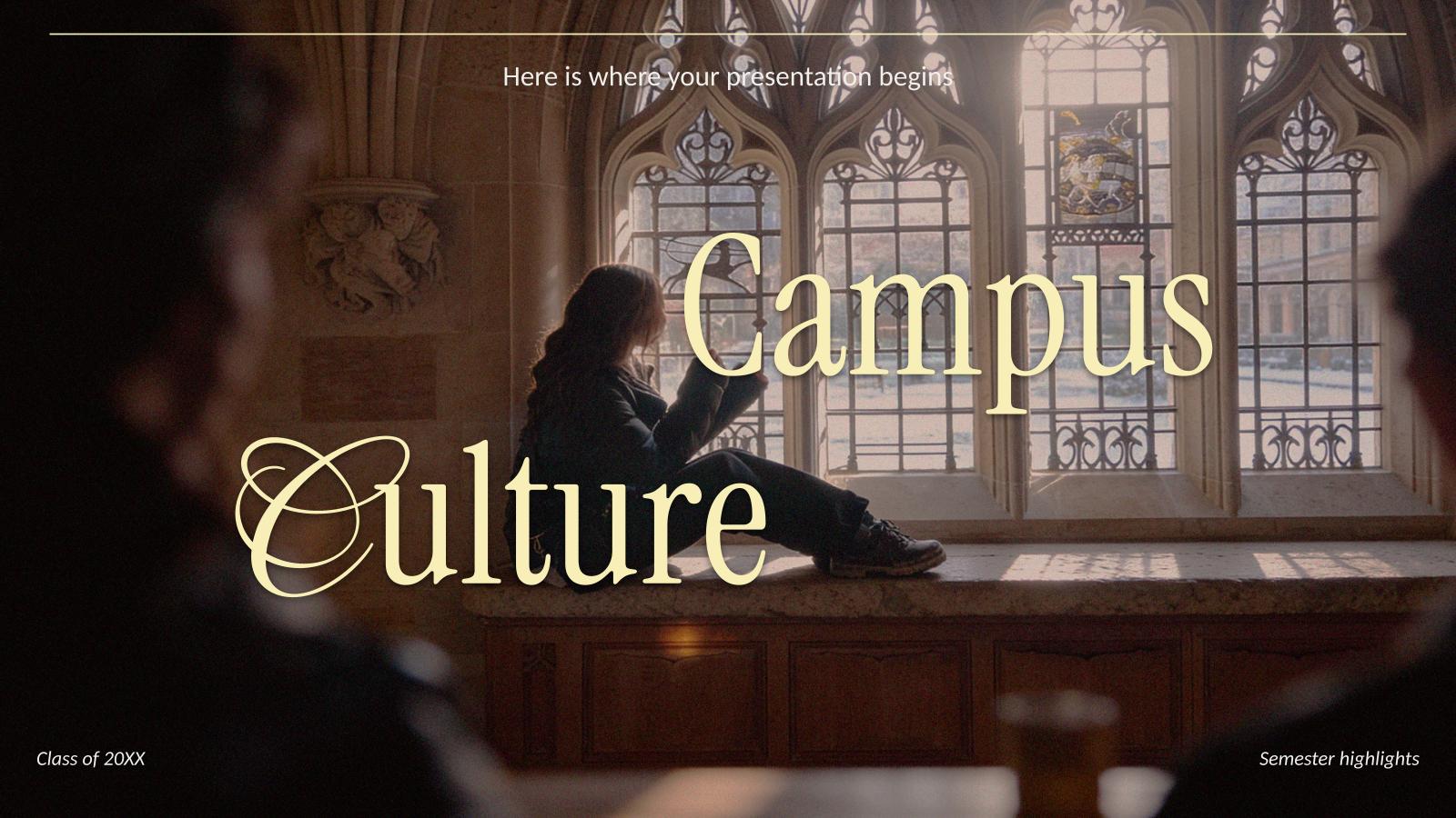 Modelo de apresentação Cultura do campus