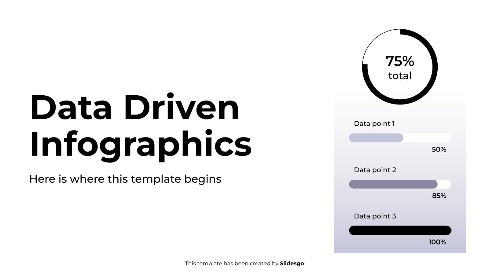 Modelo de apresentação Infográficos baseados em dados