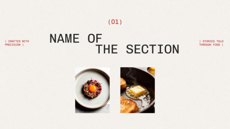 Modelo de apresentação Artes culinárias