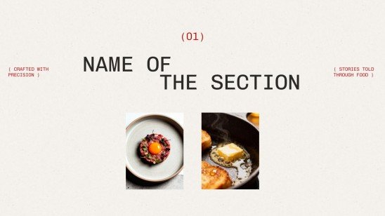 Modelo de apresentação Artes culinárias