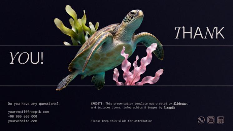 Plantilla de presentación Conservación de los océanos